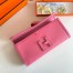 Hermes Jige Elan 29 Clutch Bag In Rose Lipstick Swift Calfskin