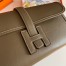 Hermes Jige Elan 29 Clutch Bag In Taupe Swift Calfskin