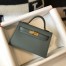 Hermes Kelly Mini II Sellier Bag in Vert Amande Epsom Leather