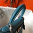 Hermes Kelly 25cm Retourne Bag in Blue Jean Clemence Leather with PHW