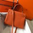 Hermes Kelly 25cm Retourne Bag in Orange Clemence Leather with GHW