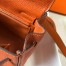 Hermes Kelly 25cm Retourne Bag in Orange Clemence Leather with GHW
