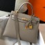 Hermes Kelly 25cm Sellier Bag in Gris Asphalt Epsom Leather with GHW