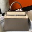 Hermes Kelly 25cm Sellier Bag in Taupe Epsom Leather with PHW