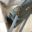 Hermes Kelly 28cm Retourne Bag in Blue Lin Clemence Leather with GHW