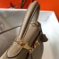 Hermes Kelly 28cm Retourne Bag in Tourterelle Clemence Leather with GHW