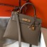 Hermes Kelly 28cm Sellier Bag in Taupe Epsom Leather with GHW