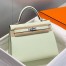 Hermes Kelly 28cm Sellier Bag in Vert Fizz Epsom Leather with PHW
