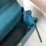 Hermes Kelly 32cm Retourne Bag in Blue Jean Clemence Leather with GHW