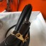 Hermes Kelly 32cm Retourne Bag in Black Clemence Leather with GHW