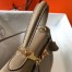 Hermes Kelly 32cm Retourne Bag in Tourterelle Clemence Leather with GHW