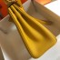 Hermes Kelly 32cm Retourne Bag in Yellow Clemence Leather with GHW