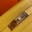 Hermes Kelly 32cm Retourne Bag in Yellow Clemence Leather with GHW