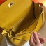 Hermes Kelly 32cm Retourne Bag in Yellow Clemence Leather with GHW