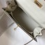 Hermes Kelly 32cm Sellier Bag in Craie Epsom Leather with GHW
