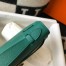 Hermes Kelly Pochette Clutch In Malachite Epsom Leather