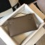 Hermes Kelly Pochette Clutch In Taupe Epsom Leather