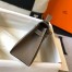 Hermes Kelly Pochette Clutch In Taupe Epsom Leather