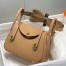 Hermes Lindy Mini Bag in Chai Clemence Leather with GHW