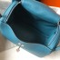 Hermes Lindy 26cm Bag in Blue Jean Clemence Leather with PHW