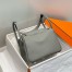 Hermes Lindy 26cm Bag in Gris Meyer Clemence Leather with GHW