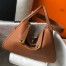 Hermes Lindy 26cm Bag in Gold Clemence Leather with GHW