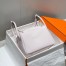 Hermes Lindy 26cm Bag in Mauve Pale Clemence Leather with PHW