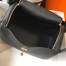 Hermes Lindy 26cm Bag in Black Clemence Leather with GHW