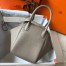 Hermes Lindy 26cm Bag in Tourterelle Clemence Leather with PHW