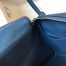 Hermes Lindy 30cm Bag in Blue Agate Clemence Leather with PHW