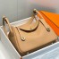 Hermes Lindy 30cm Bag in Chai Clemence Leather with GHW
