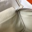 Hermes Lindy 30cm Bag in Craie Clemence Leather with PHW