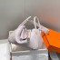 Hermes Lindy 30cm Bag in Mauve Pale Clemence Leather with PHW