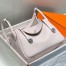 Hermes Lindy 30cm Bag in Mauve Pale Clemence Leather with PHW