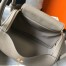 Hermes Lindy 30cm Bag in Tourterelle Clemence Leather with GHW