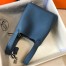 Hermes Picotin Lock 18 Bag in Blue Agate Clemence Leather with PHW