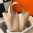 Hermes Picotin Lock 22 Bag in Trench Clemence Leather with GHW