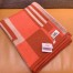Hermes Ithaque Blanket in Cuivre Wool and Cashmere