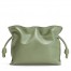 Loewe Mini Flamenco Clutch Bag In Rosemary Calfskin