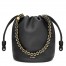 Loewe Flamenco Purse Bucket Bag in Black Nappa Lambskin