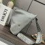 Loewe Anton Sling Bag in Grey Calfskin and Jacquard