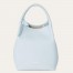 Loro Piana Bale Small Bag in Light Blue Grained Leather