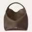 Loro Piana Bale Large Bag in Chocolate Grained Leather
