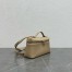 Loro Piana Extra Pocket Pouch L19 in Beige Grained Leather