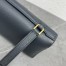Loro Piana Extra Pocket Pouch L19 in Navy Blue Grained Leather