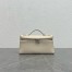 Loro Piana Extra Pocket Pouch L19 in White Grained Leather