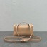 Loro Piana Extra Pocket Pouch L19 in Beige Ostrich-embossed Leather