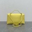 Loro Piana Extra Pocket Pouch L27 in Yellow Grained Leather