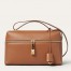 Loro Piana Extra Bag L27 in Brown Smooth Calfskin