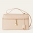 Loro Piana Extra Bag L27 in Cream Grained Calfskin